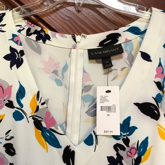 Lane Bryant Floral Dolman Sleeve Belted Jumpsuit - 20 - Picture 3 of 11